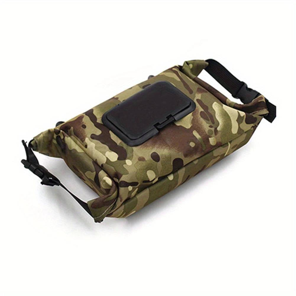 Outdoor Wet Tissue Box Canvas Paper Towels Wet Wipes Dispenser Hanging Storage for Outdoor Camping Accessories