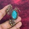 Amazonite Gemstone Pendant Copper Wire Wrapped Jewelry Bird Pendant Gifts For Her