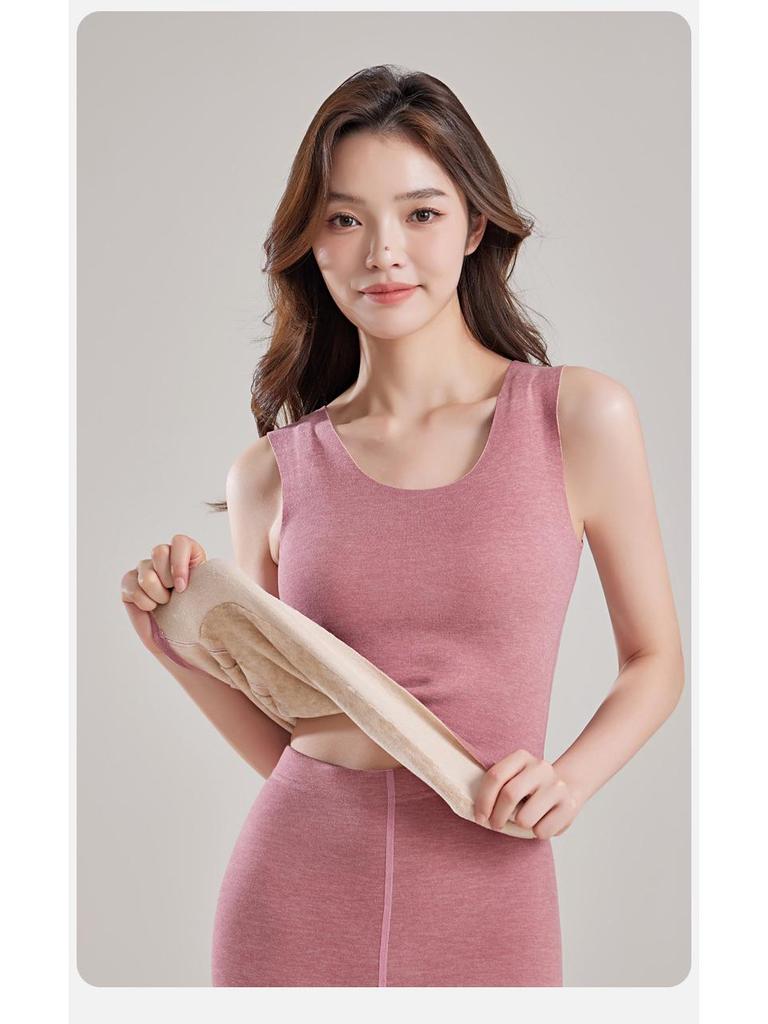 Women's Far Infrared Heated Velvet-Lined Vest for Winter