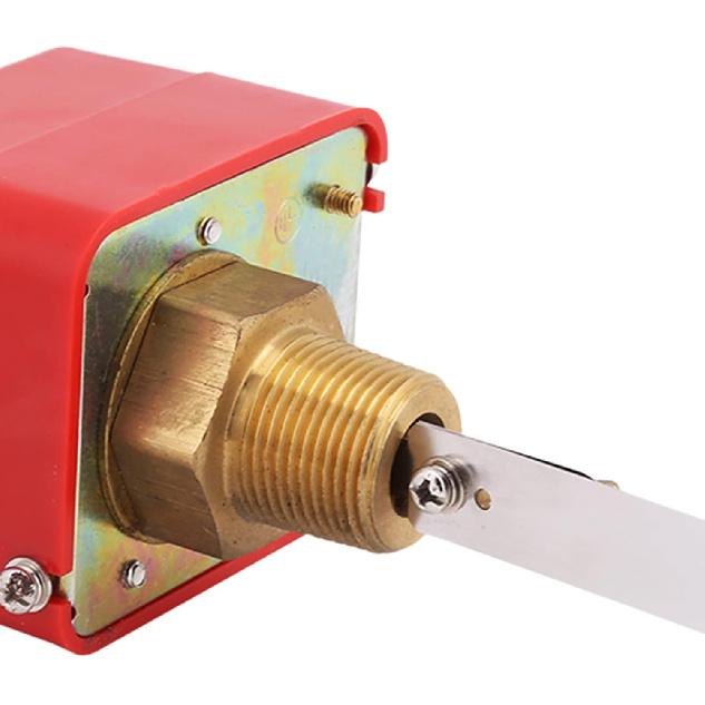 Joyzan Water Flow Switch, HFS 20 Sensor Oil Paddle Type Control Flowing Automatic SPDT Contacts Treatment System Stainless Steel R3/4 Thread 250V