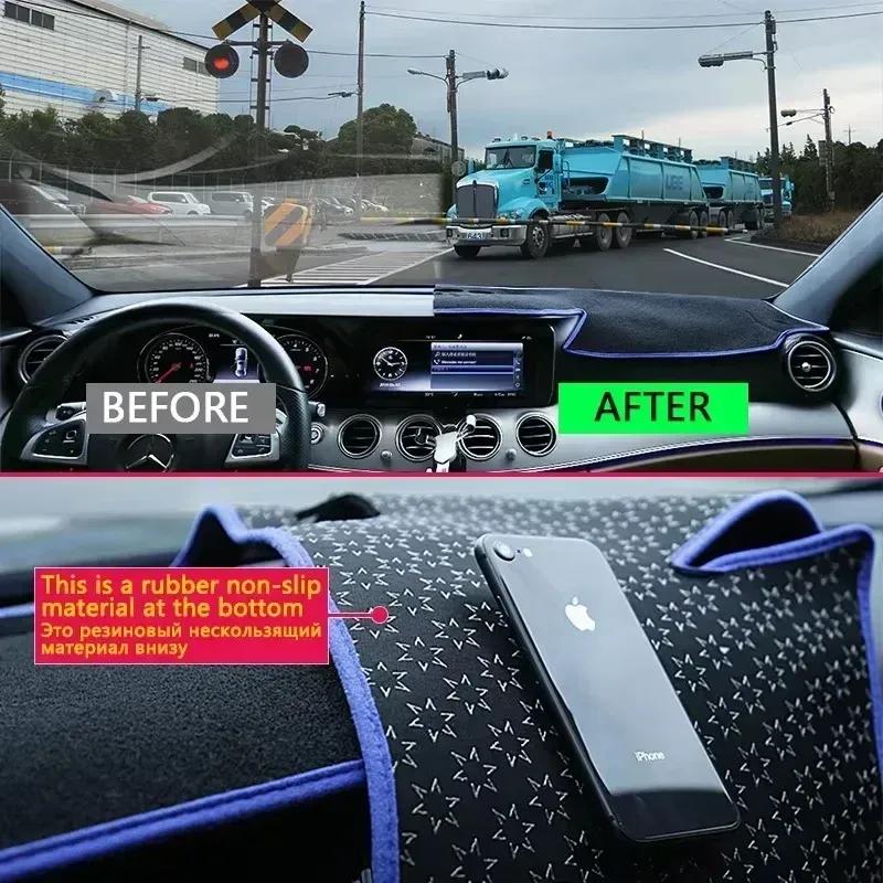 Car Dashboard Dashmat For Citroen Berlingo K9 2018~ 2024 Anti-sun Anti-Slip Center Console Dash Mat Cover Mat Accessories