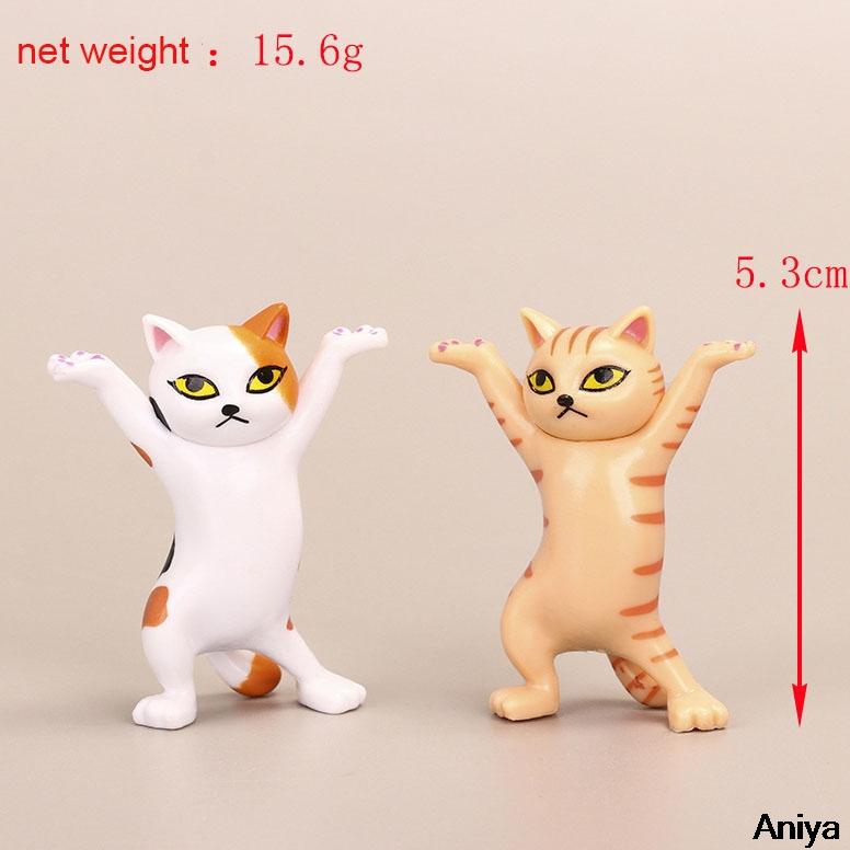 5pcs Set Cute Cat Pen Holder Earphone Stand Desk OrganizerFunny Kitty Home DecorCharming Indoor Decoration