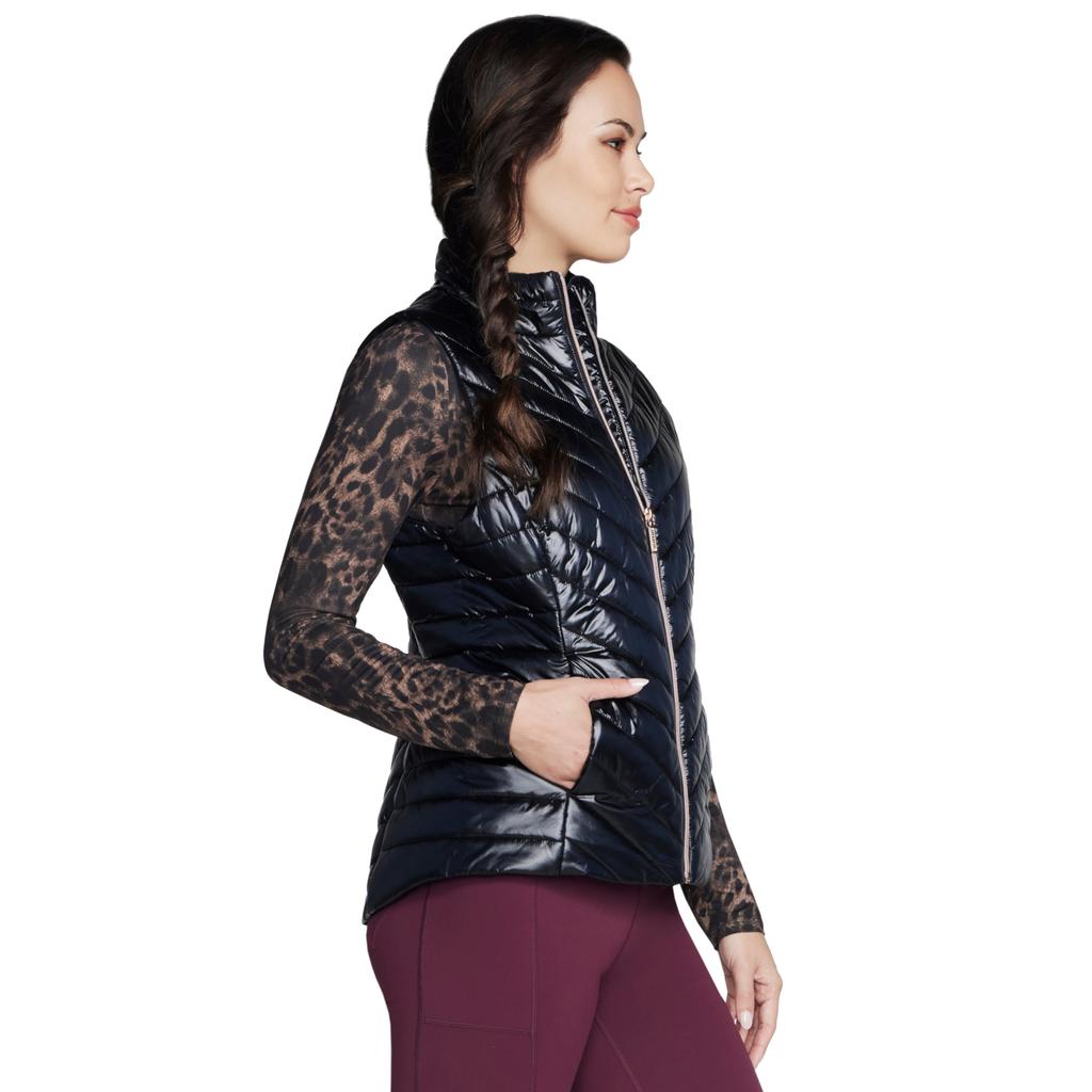 Skechers GO Shield Shine Vest, Womens black Vest
