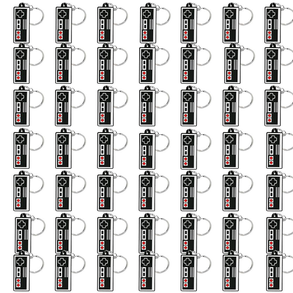 50PCS Keychain for Boys Men Gamepad Keyring Joystick Game Controller Key Accessories fit Handbag Key Pendant Friends Key Gifts