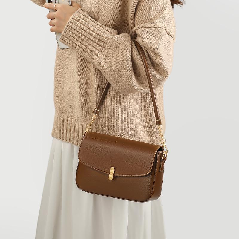 Umhängetasche Damen neue Sommer Leder Damen Tasche kleine quadratische Tasche High-End Einzel Schulter Achseltasche