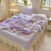 New Fashion Rufflededge Summer Blanket Soft Skin-Friendly Breathable Quilted Quilt Moisture-Wicking Duvet Sleep Naked Comforter