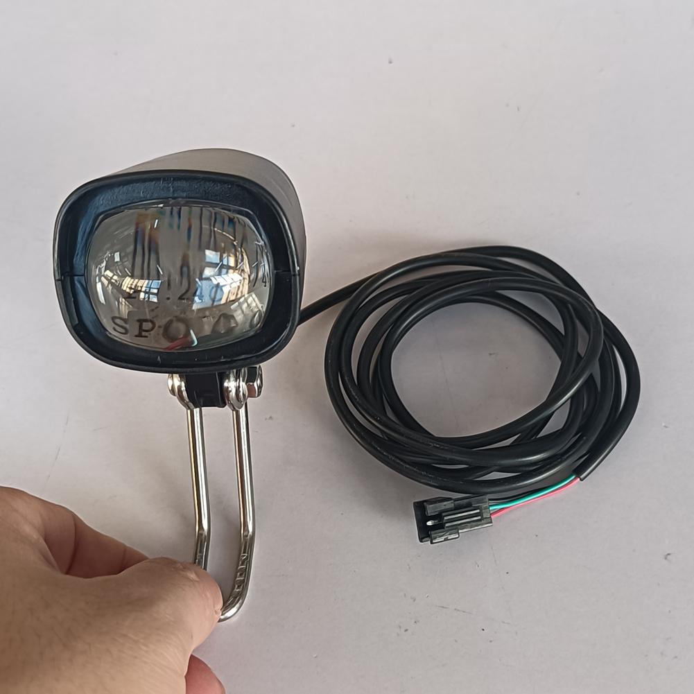 3-1PC 2 In 1 E-Bike Headlight E-Scooter Lamp Motorcycle Waterproof Horn Headlight 36V-60V Electric Bicycle LED Front Lighting