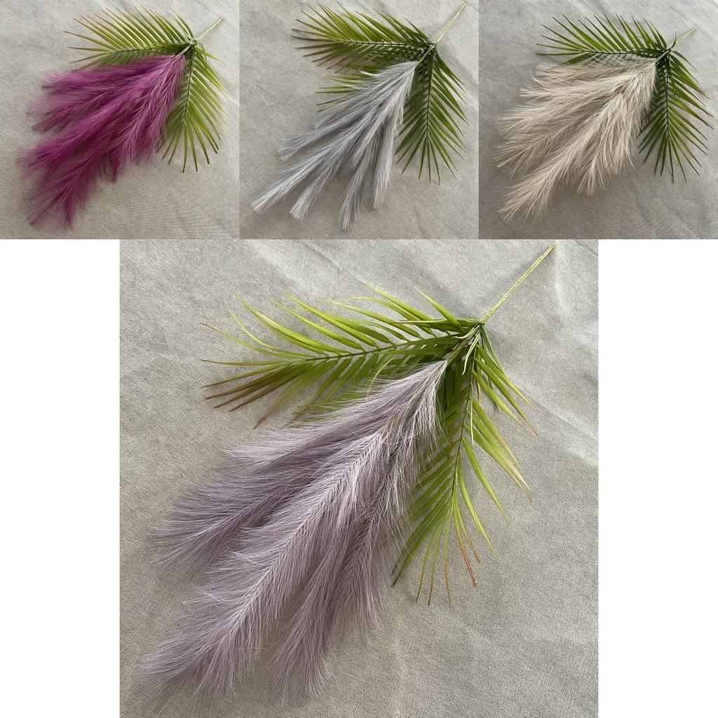 Iron Reed Simulation Flowers Nordic Faux Botanical For Wall Decor And Retail Display