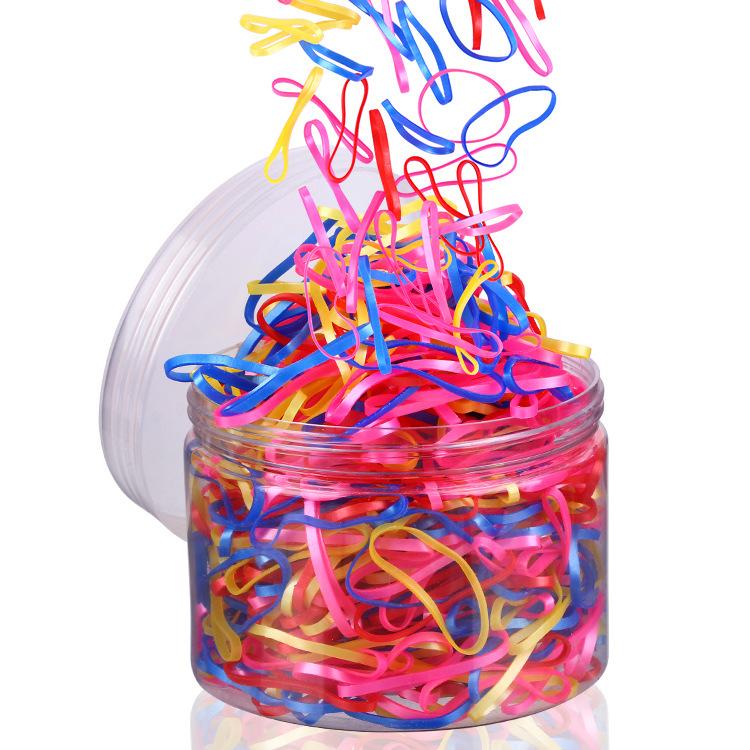 Children's Large-sized Storage Box Strong Stretchable Disposable Rubber Band Hair Band Bucket Hair Rope