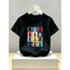European sizes Cotton Short Sleeve T-Shirt for Kids, Round Neck, Trendy Brand, Simple and Fashionable Boys' Top, Soft, Breathable, Skin-Friendly