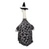 Porch Goose Outfits Gold Stamping Skull Christmas Tree Pattern Goose Clothes for 23" Cement Goose Holiday Goose Costume for Garden Yard Decor