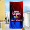 Supercell Customize Text Beach Towel High Absorbency & Quick-Dry Suitable for Swimming Gym Camping Yoga Vacation