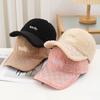 New Winter Women's Hat Versatile Imitation Lamb Fur Thickened Warm Baseball Cap for Women Fashionable Women's Black Baseball Cap