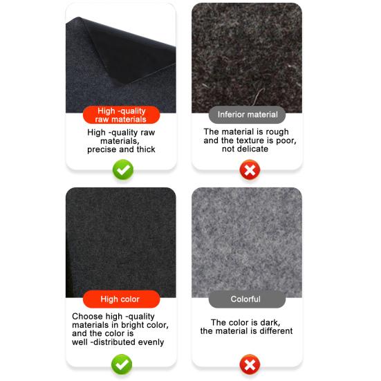 Outdoor Storage Shed Floor Mat Waterproof Felt Mat Non-Slip Shed Flooring Mat for Patio Furniture Carport Flooring Protects from Oil Dust Wear