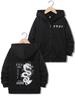 Streetwear Dragon Print Japanese Style Zip Up Hoodie Jacket for Boys Girls Zipper Spring  Autumn Trendy Cartoon Sweatshirts