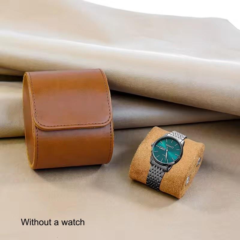 

1/3 Watch Storage and Organizer-Secure Storage with Innovative Removable Pillows & Solid Dividers Watch Roll Travel Case