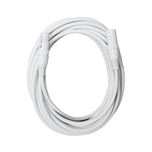 Audio 2000s E80125 XLR Male To XLR Female 25ft White Microphone Cable