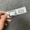 The new ABS letter 3D sticker For 4UYEF Q2 Q3 Q5 Q7 Q8 logo quattro Sline Black Silver general