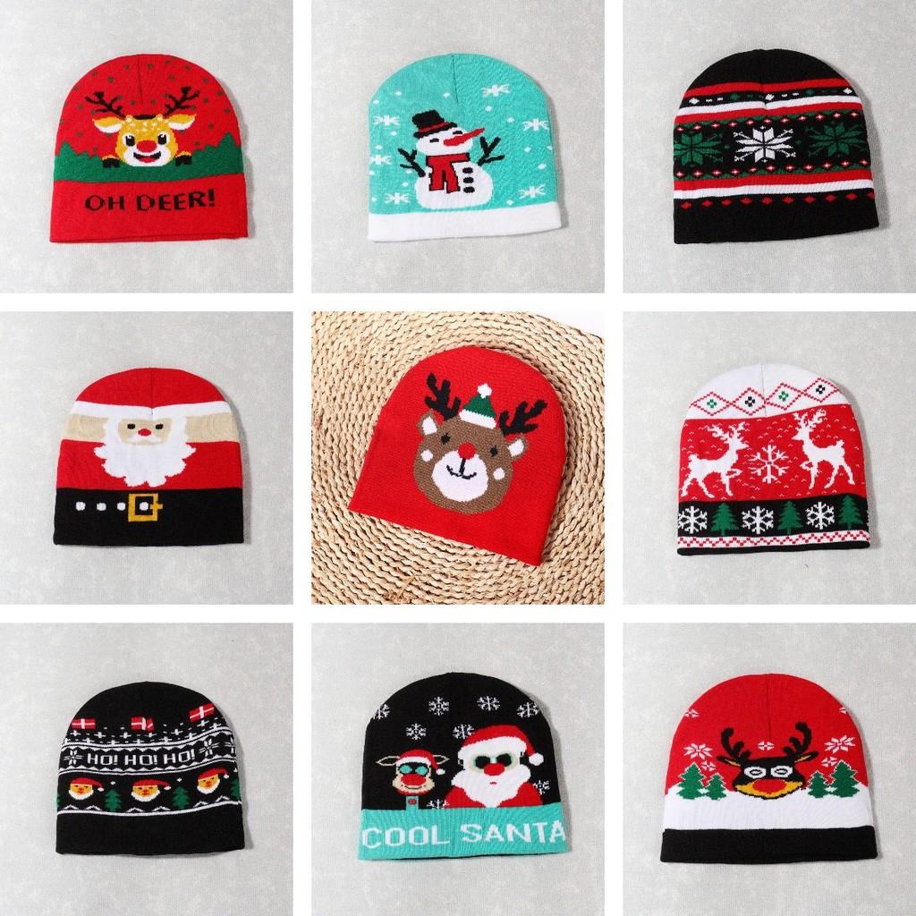 Nitted Hats Warm Christmas Hat Cute High Elastic Cap Soft Warm Cap Leisure Xmas