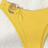Women's Ring Bikini Set Wide Strap High Cut Two Piece Swimsuit