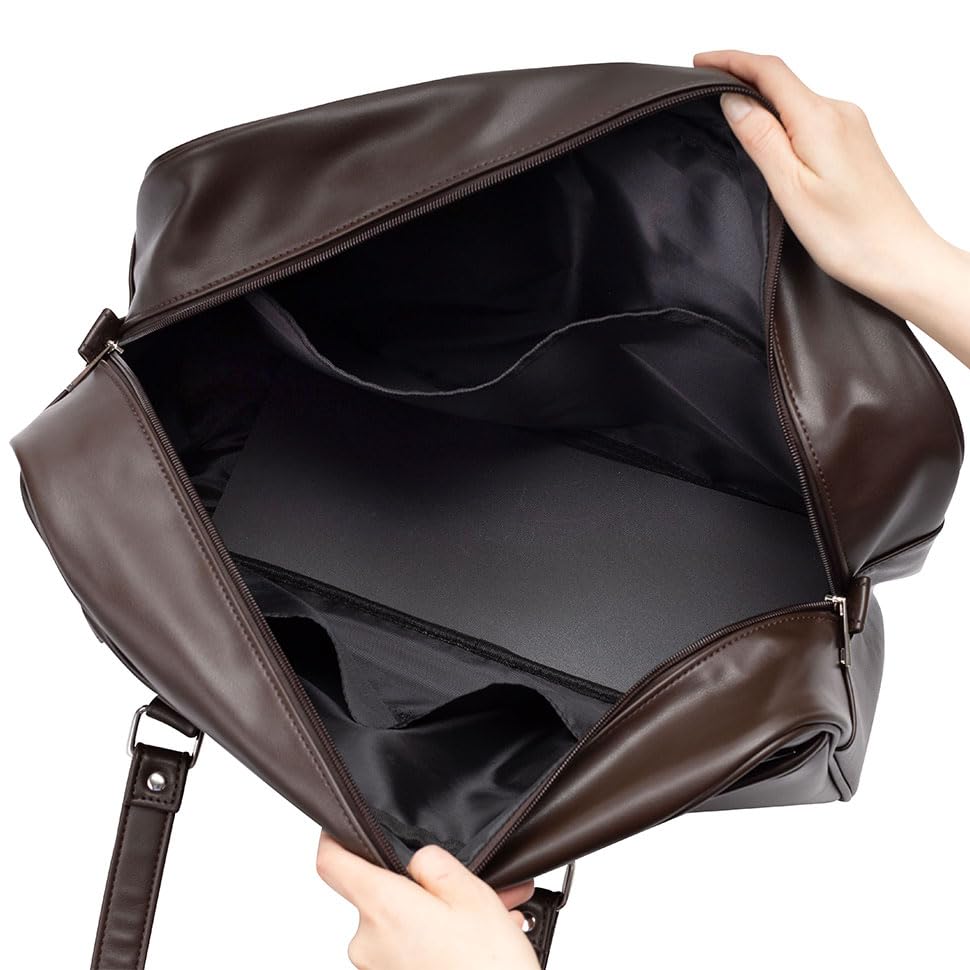 Faux Leather School Bag 17L A and Practical Choice for Middle High and Fits A4 Size Has a Tablet PC and Is a Fashionable Tote A Perfect Gift for