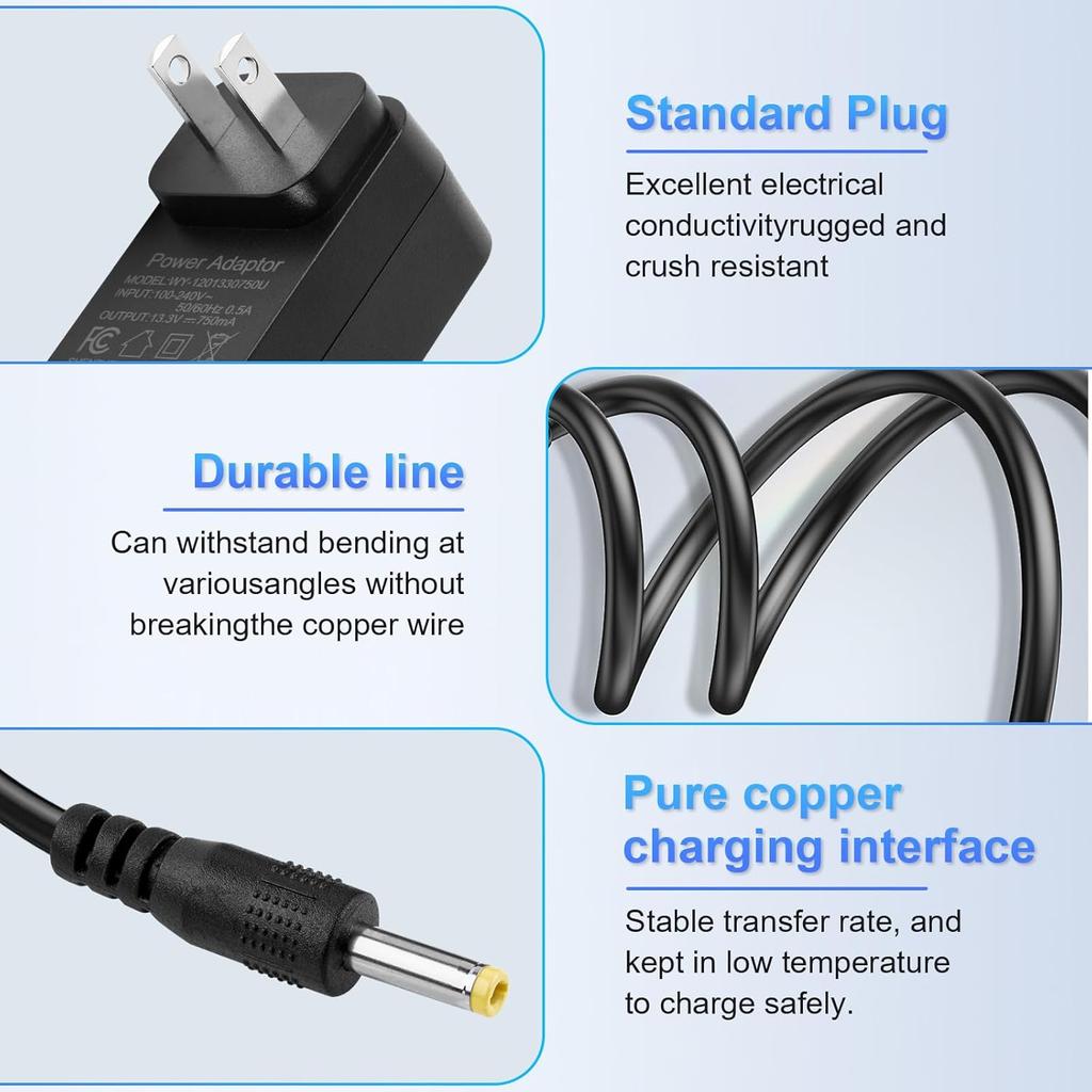 13.3V Replacement for CH950 CH950C CH951 CH951C CH955 CH963AMZ CH964AMZ Cordless Handheld Vacuum Adapter Power Supply