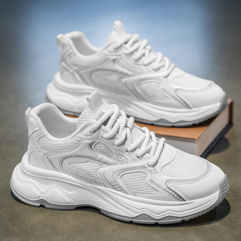 Men's Shoes for Summer New Breathable Mesh Shoes Lightweight Running Sports Shoes for Men's Casual Travel Shoes Daddy Shoes