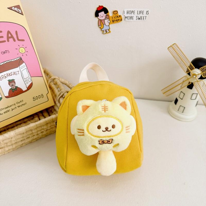 

School bag 2024 new canvas bag cartoon bag cute girl school bag lightweight burden reduction bag жовтий