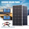 6000W Monocrystalline Solar Panel Kit Waterproof Photovoltaic Panel, Suitable for Residential, RV, Yacht, off Grid System