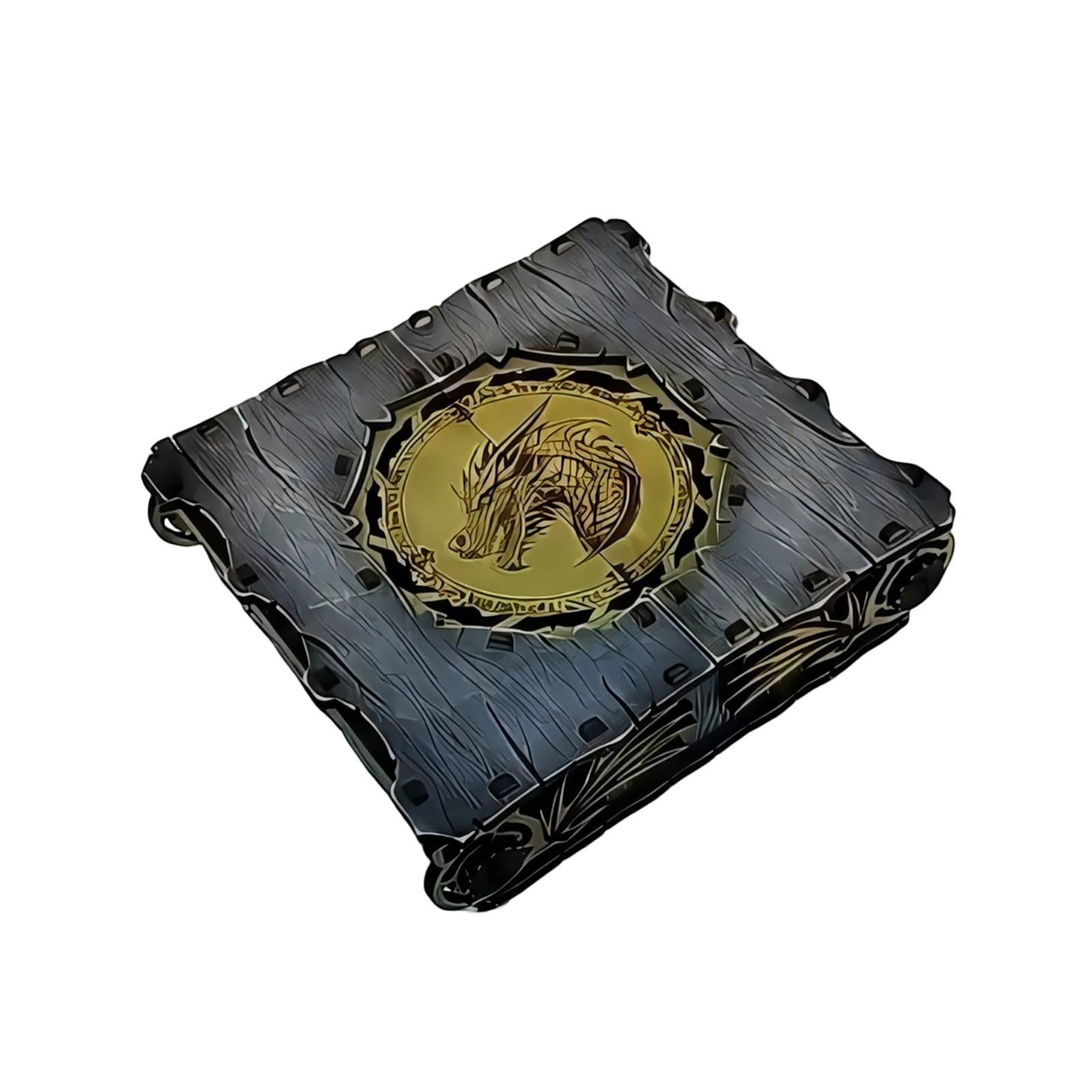 Ящик для хранения драконов деревянный ящик с рисунком дракона деревянные поделки ящики для хранения тотемов драконов One Size 2159₽