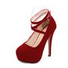 2024 Summer New European Fashion Cross Strap Large Size High Heel Sandals Elegant Nightclub Women Party Dress Footwear WZ-Y14-4