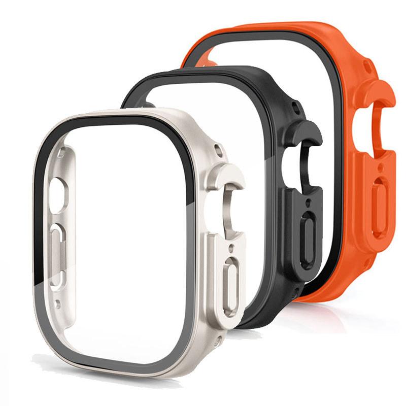 3Pack Tempered Glass+Case PC Bumper Screen Protector Cover for Apple Watch Ultra 3 49mm for iwatch series Ultra 3 2 1 49mm