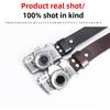 Art Style Belt Men's Leather Camera Personality Belt Punk Casual Pants Belt