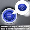 Engine Start Stop Button Cover Trim Kit   for Land Rover Discovery Blue