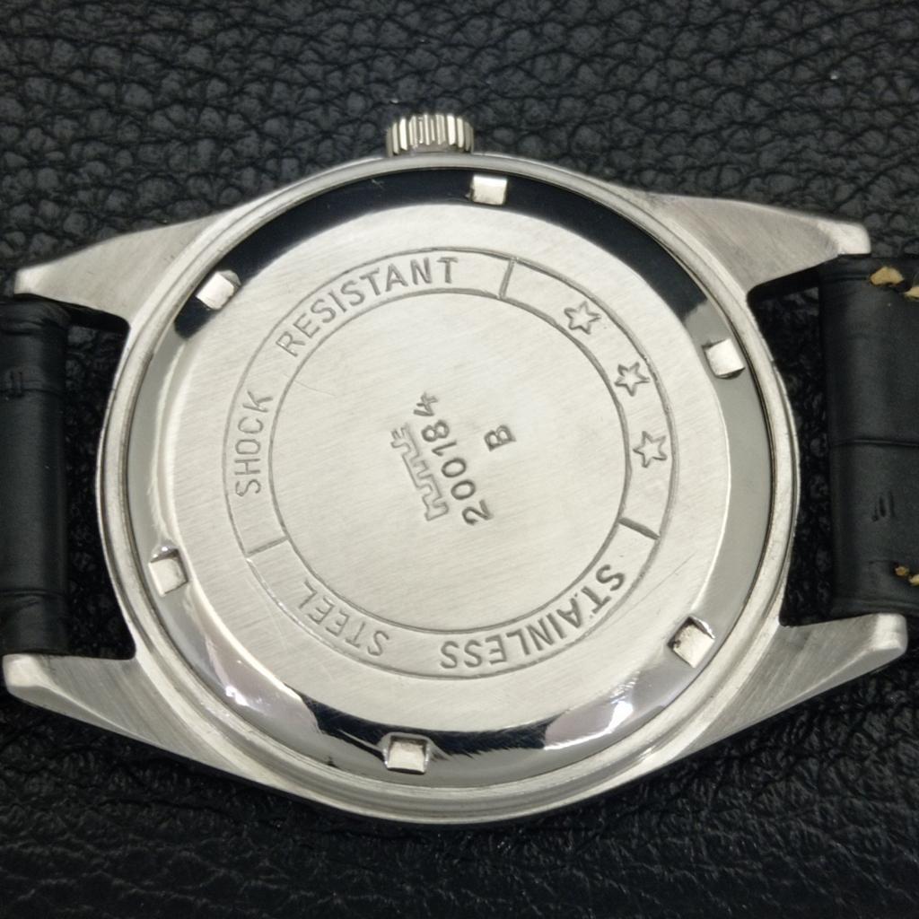 HMT HAND-WINDING VINTAGE INDIAN MENS BLACK COLOR DIAL WATCH a700314-5 R202-a700314