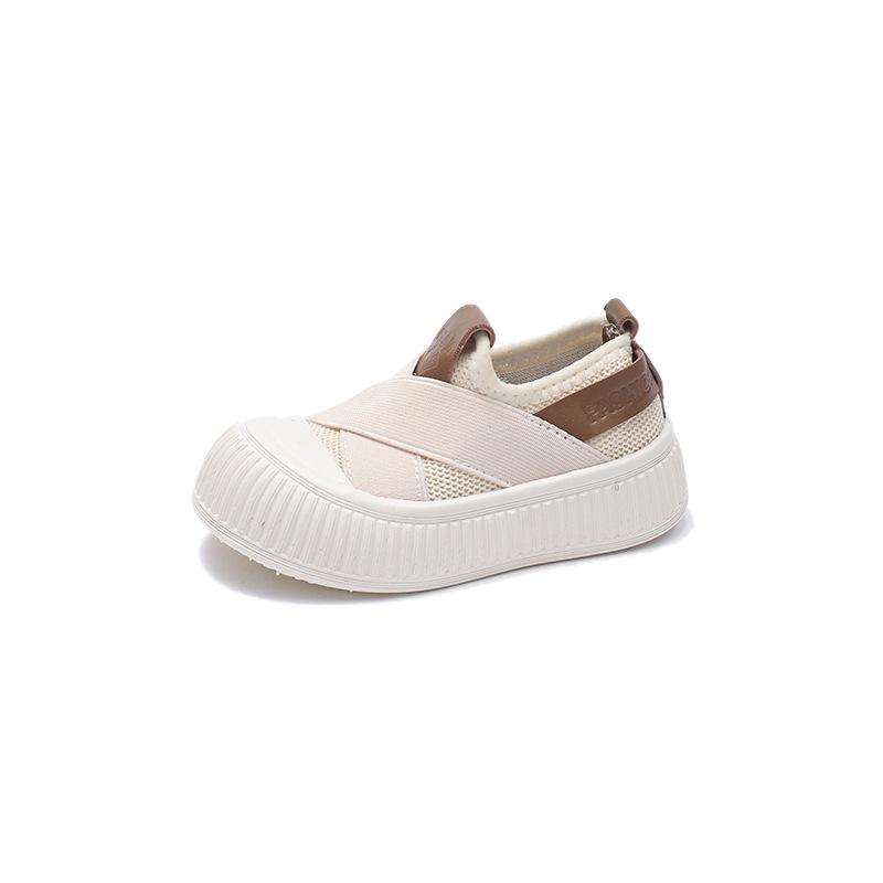Girls' canvas shoes 2025 spring and autumn new non-slip children's soft-soled kindergarten shoes casual baby girl board shoes