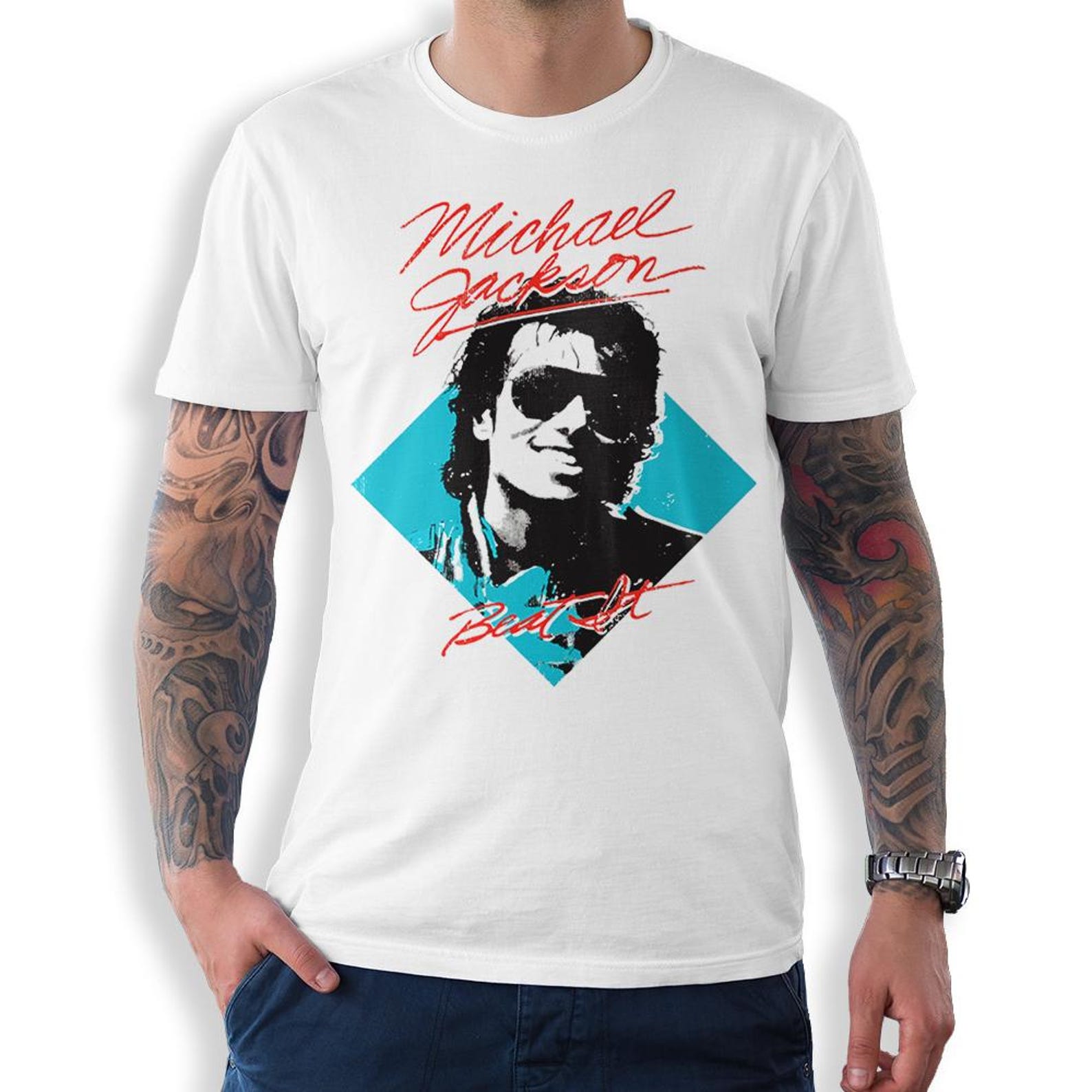 Michael Jackson Beat It T-Shirt, Men s and Women s Sizes 3XL