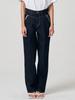 DILETTANTISME Unisex Raw Denim Semi-Baggy Single-Pleat Jeans