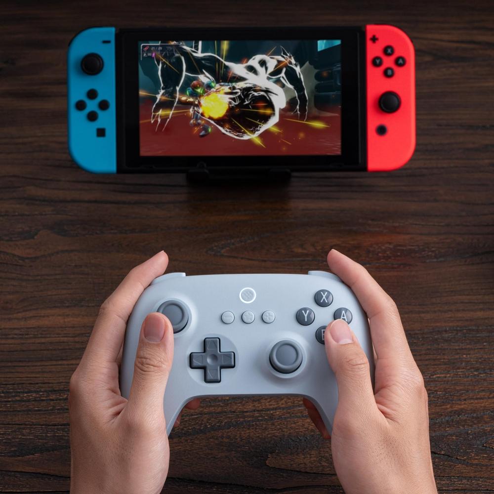 8Bitdo Ultimate C Bluetooth Controller for Switch with 6-Axis Motion Control and Rumble Vibration (Blue)