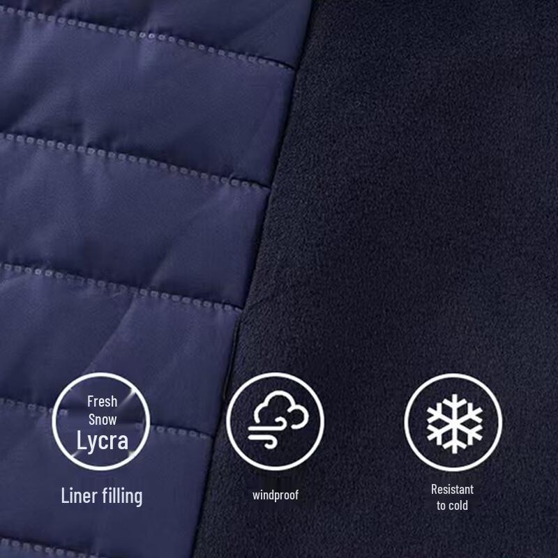 Troloman Unisex Business Wool Blend Padded Coat