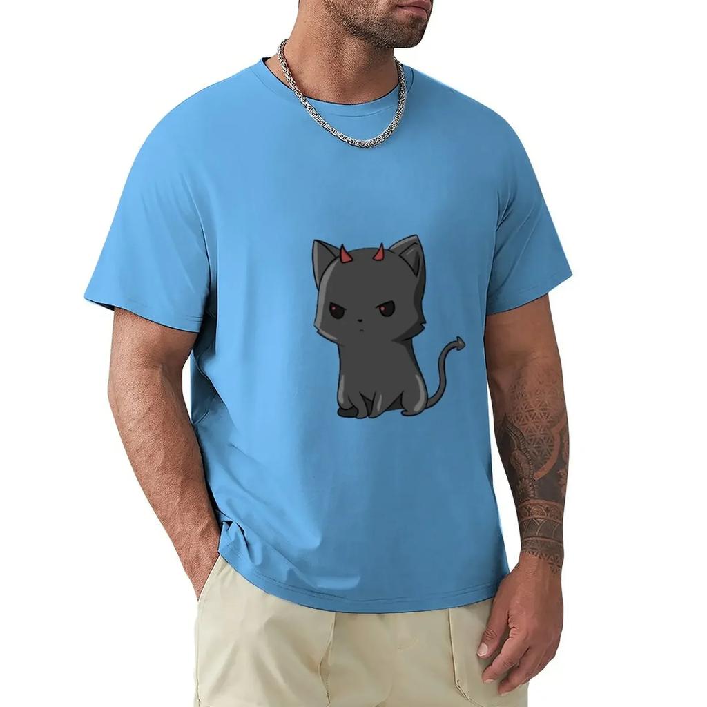 summer Tops Hattori Classic harajuku Evil cat T-Shirt graphics customs design your own oversized t shirts for