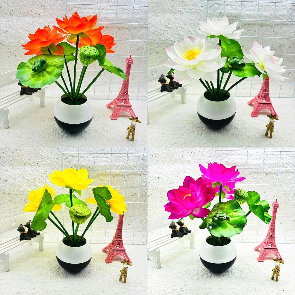 Blume Lotus Seidenpflanze Künstliche Topfpflanze Für Heimdekoration Geschenkideen