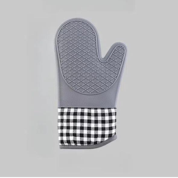 Термостойкие нескользящие силиконовые перчатки для выпечки