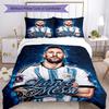 Messi Lionel Messi Personalized Name Bedding Set,Breathable Bed Linen for Guest Room Decoration,Perfect Housewarming Gift,All Season Duvet Cover with 