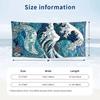 Ocean Otter Friends Theme Quick Dry Beach Towel Custom Name Text Print Large Sand Resistant Towel Beach Vacation