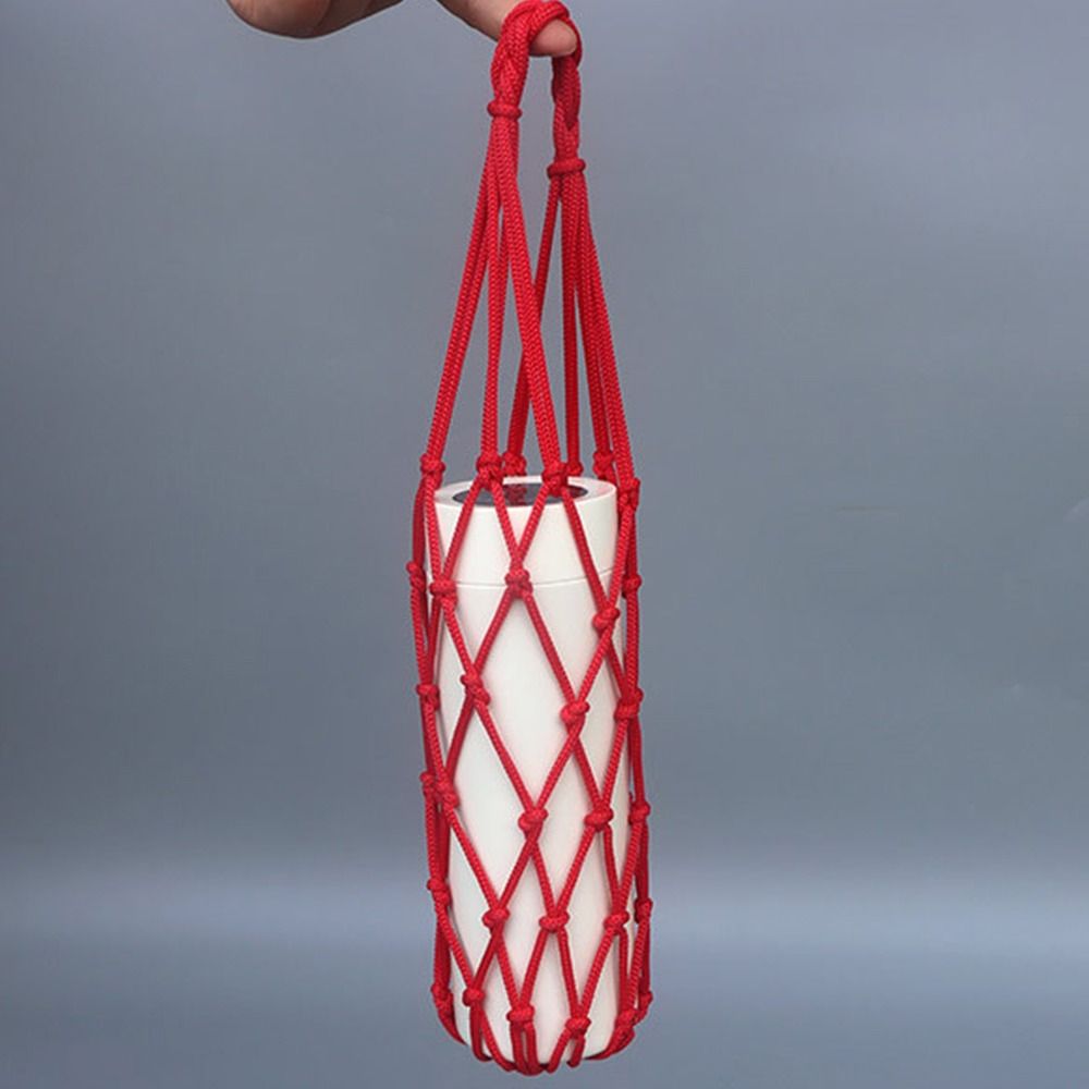 Sports Water Bottle Cover Mesh Visible Bag Portable Cup Sleeve Pouch