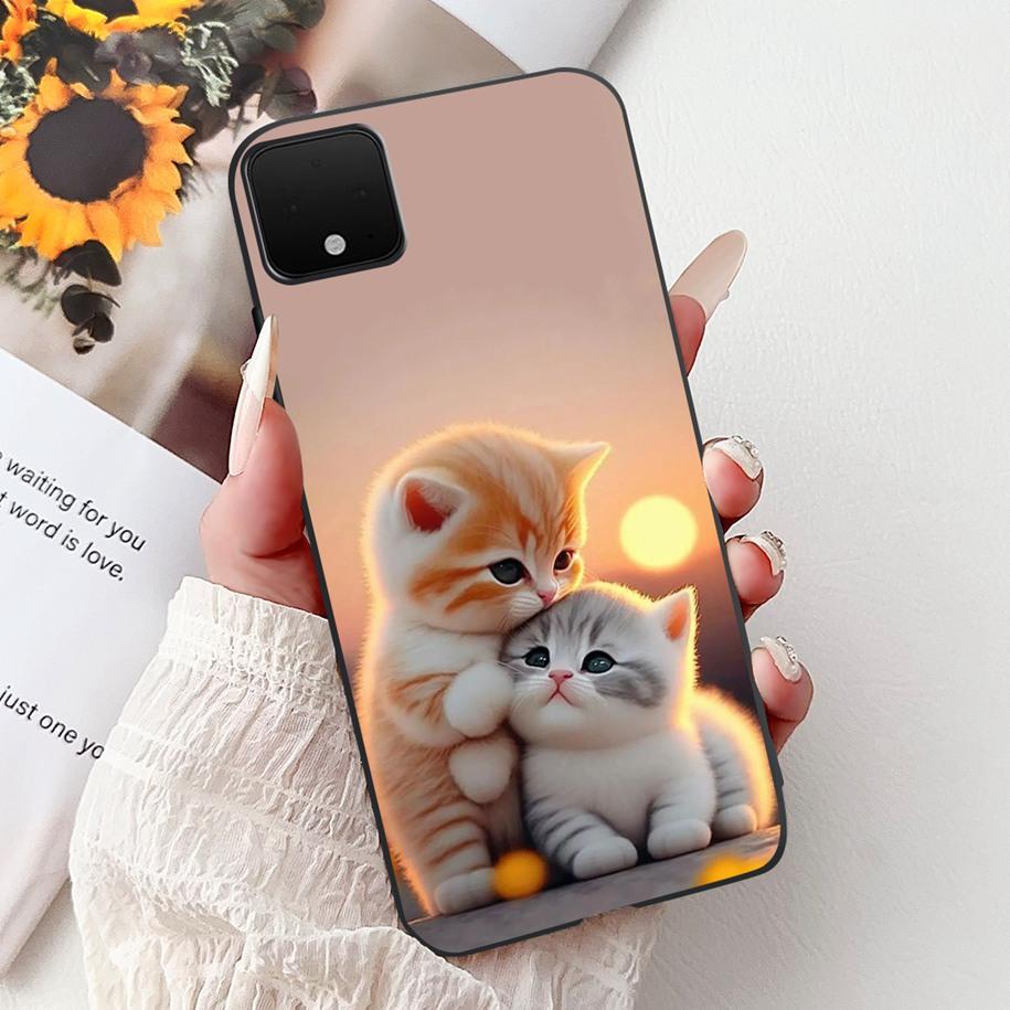 Pour Google Pixel 4 XL Coque Pixel XL4 Housse Marbre de Luxe Dessin Animé Silicone Souple TPU Étuis de Téléphone Pour Google Pixel 4XL G020J Pare-chocs
