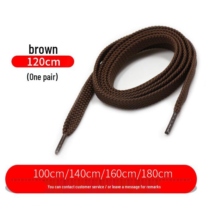 Flat Thickened Sneaker Laces for Casual and Basketball Shoes - In Black, White, and Colorful Designs