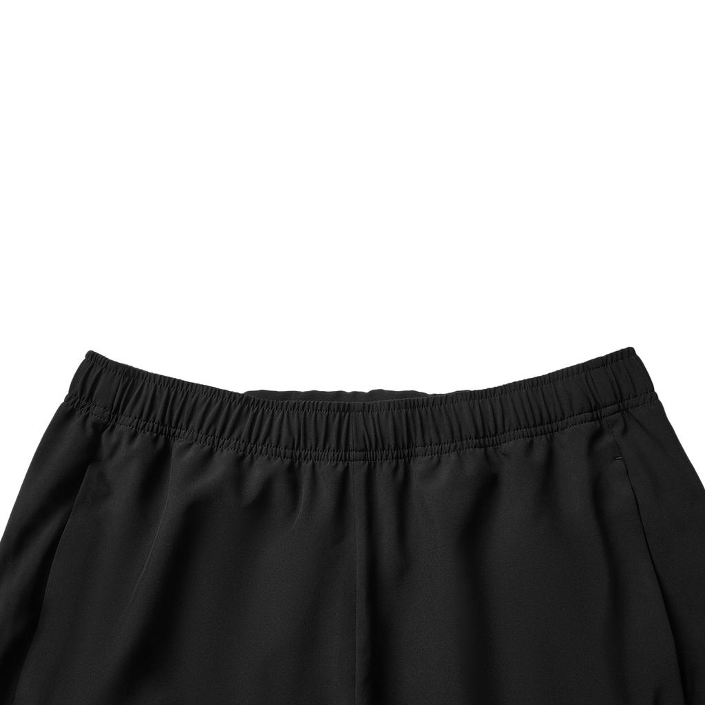 Li-Ning Comfortable Casual Simple Versatile Quick-Dry Lace-Up Five-Point Sports Shorts Men shorts Black AKSV089-1