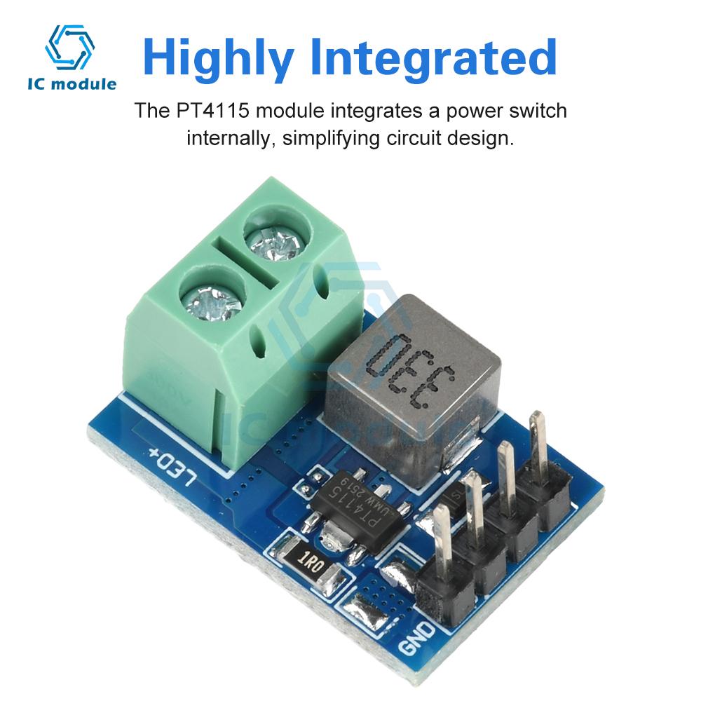 PT4115 LED Driver Module 12V 1-10S Constant Current Driver Output Module For LED Strip Light Applications